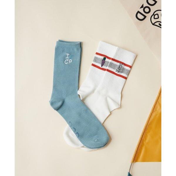 靴下 「DOD」「ユニセックス」2Pソックス レディース メンズ