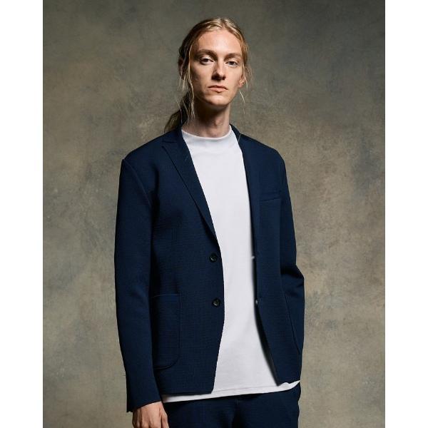 ジャケット テーラードジャケット function knit jacket (jacquard ch...