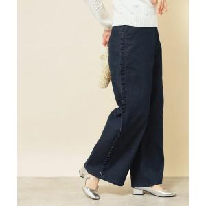 パンツ 「COLLECTION LINE」フリルデニム レディース