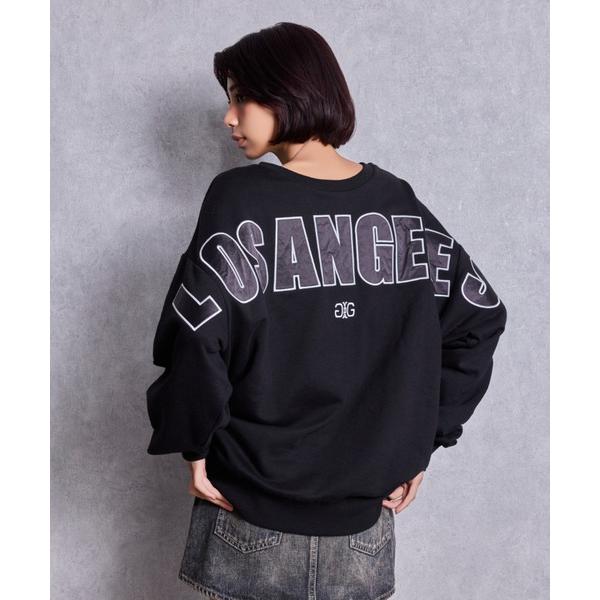 トレーナー スウェット 「ZOZO限定」サテン×刺繍の組み合わせロゴがかわいい！LOS ANGELE...