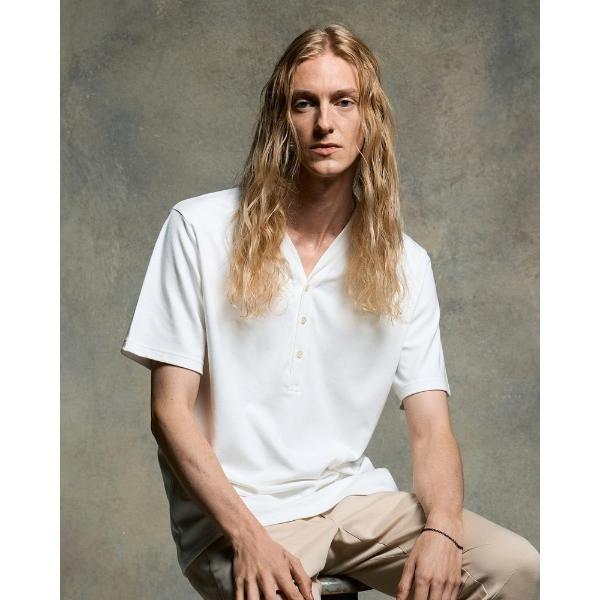 tシャツ luxury cotton smart collar S/S メンズ