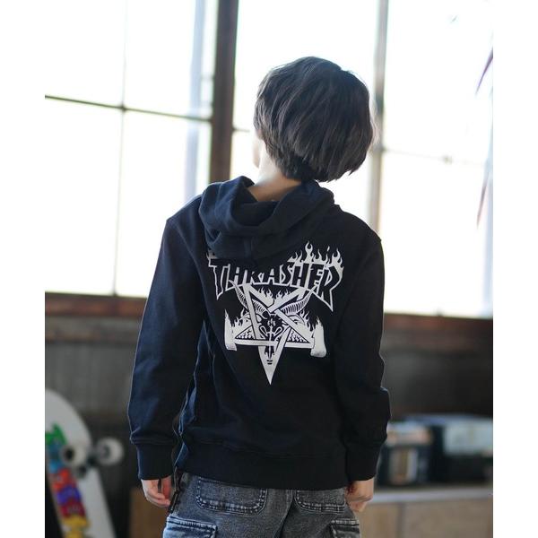 パーカー  THRASHER/スラッシャー Frame Sk8 Goat Paka キッズ パーカー...
