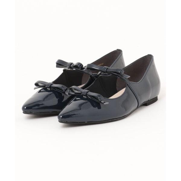 パンプス JOLI ENCORE ジョリーアンコール W-RIBBON FLAT 1 W-リボンフラ...