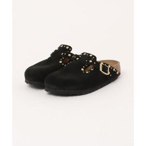 サンダル ビルケンシュトック 1030491 BOSTON Rivet LEVE Black 「Narrow」/ボストン リベット スエードブラック