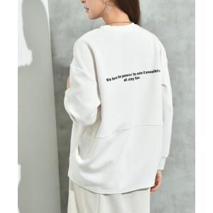 tシャツ ロゴダンボールプルオーバー レディース