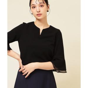 tシャツ 「4色展開／袖ラッフル」プルオーバー レディース