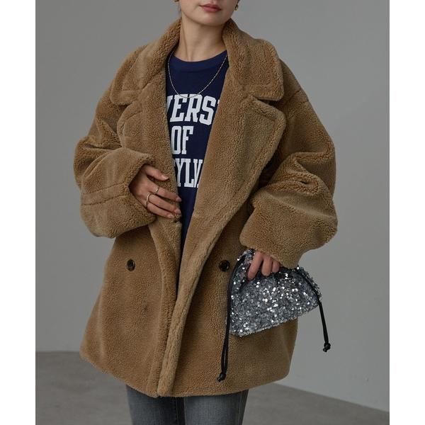 ピーコート pコート テディボア　ミドルコート レディース