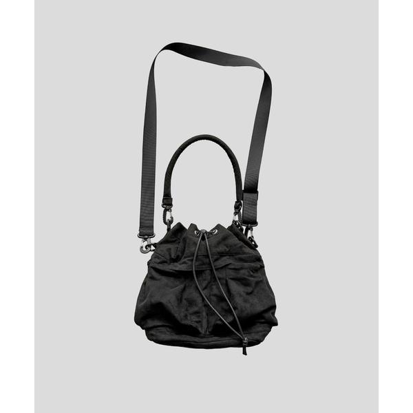 ショルダーバッグ KINCHAKU SHOULDER BAG / スエード巾着ショルダーバッグ メン...