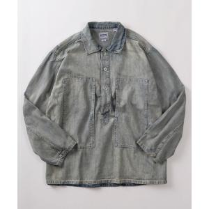 シャツ 「86」「HOUSTON/ヒューストン」USAコットン デニムプルオーバーシャツ／アメカジ メンズ レディース