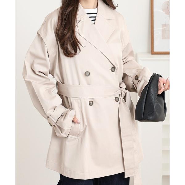 トレンチコート コート 2WAYトレンチコート レディース