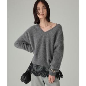 ニット セーター FOXカシミヤ2WAYプルオーバー レディース