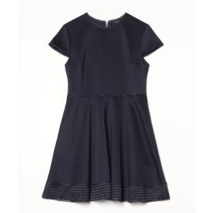「Ted Baker」 半袖ワンピース 3 ネイビー レディース