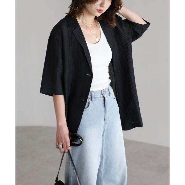 「Bonjour Sagan」 テーラードジャケット FREE ブラック レディース