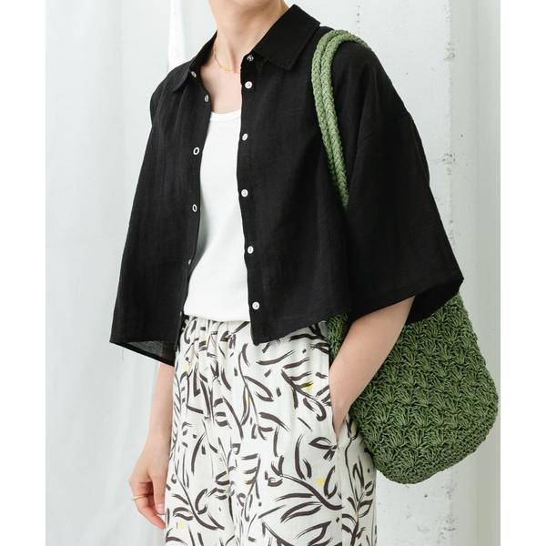 「ITEMS URBANRESEARCH」 半袖シャツ FREE ブラック レディース
