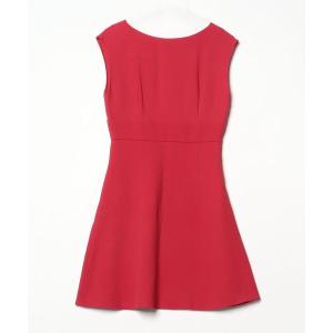 「miu miu」 ノースリーブワンピース 40 レッド レディース