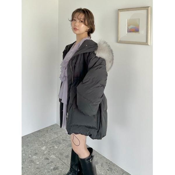 ダウンコート ダウンジャケット 「WEB限定カラーあり」西川フードファーミドルダウン レディース