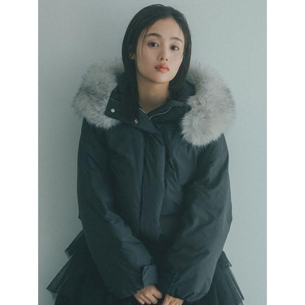 ダウンコート ダウンジャケット 「WEB限定カラーあり」西川フードファーショートダウン レディース