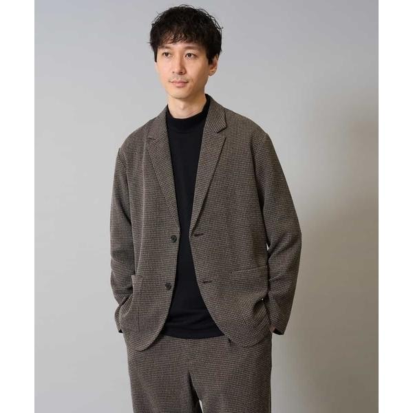 コート ジャケット 「イージーケア/シワになりにくい」ツイードストレッチテーラードジャケット「洗濯機...