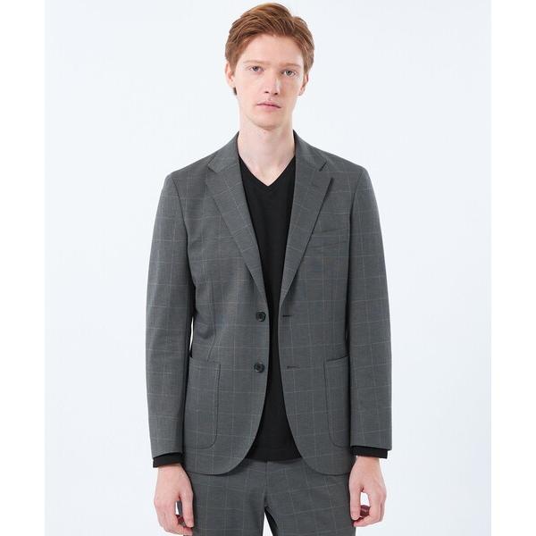 ジャケット テーラードジャケット テーラードジャージー ジャケット ウインドペンプリント メンズ