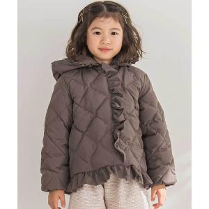 メゾピアノ 裾フリルショートダウン入りブルゾン　130 mezzo piano メゾピアノ 裾フリルショートダウン入りブルゾン