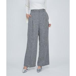 パンツ ライトツィードタックパンツ「手洗い可能」 レディース