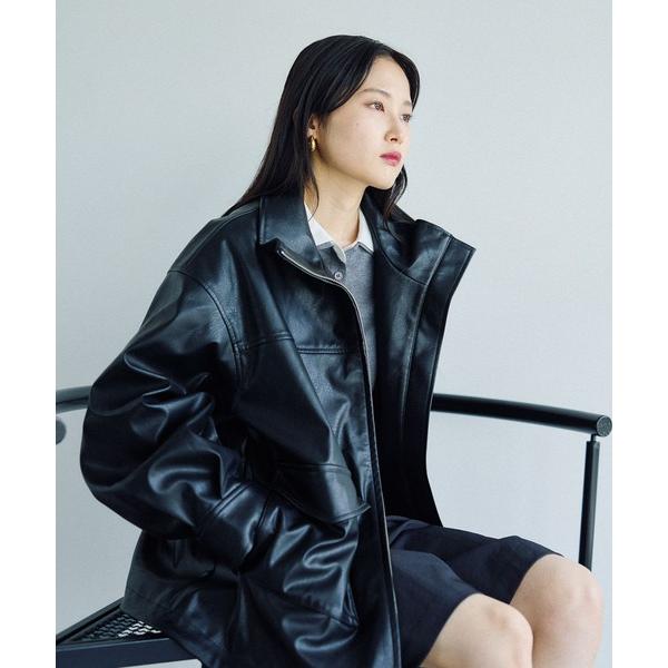 ブルゾン アウター フェイクレザードロストブルゾン　582415 レディース