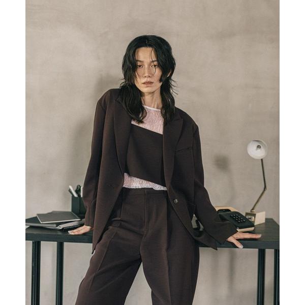 ジャケット テーラードジャケット 「オフィスライン」オーバーテーラードジャケット　582128 レデ...