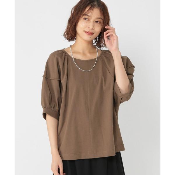 tシャツ ボリュームスリーブカットソーブラウス レディース