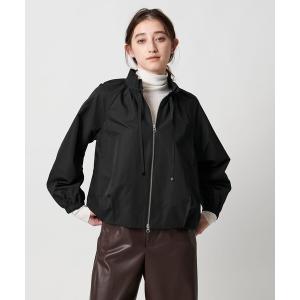 ブルゾン アウター 「別注」「Marilyn Moon」プリーツ ネック ブルゾン レディース