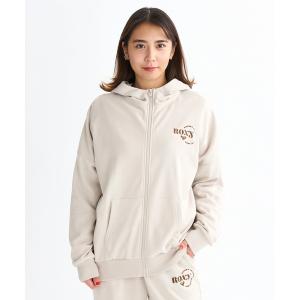 パーカー JIVY ZIP HOODIE /ロキシーロゴワンポイントドロップショルダージップアップフーディー・パーカー レディース