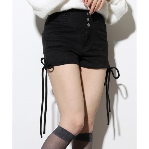 パンツ .works　スェードショートパンツ レディース