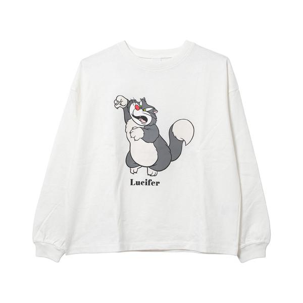tシャツ Disney Cinderella ディズニー シンデレラ ルシファー ロングTシャツ ロ...