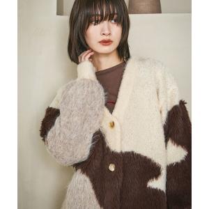 カーディガン インターシャ配色カーディガン / 583726 レディース