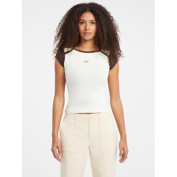 tシャツ GUESS JEANS Short Sleeves Crew Neck Boat Neck...
