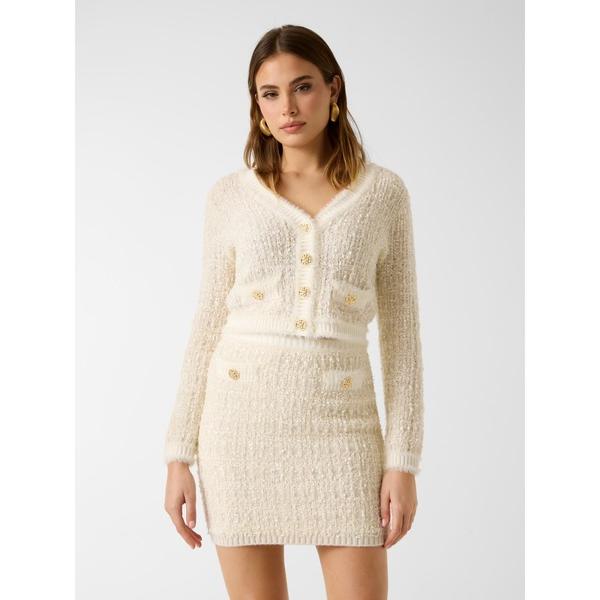 カーディガン Long Sleeves V-neck Aomori Tape Yarn Cardi ...