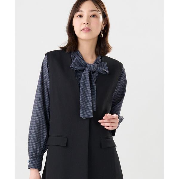 ベスト ジレ ロングジレ セットアップ可能 レディース