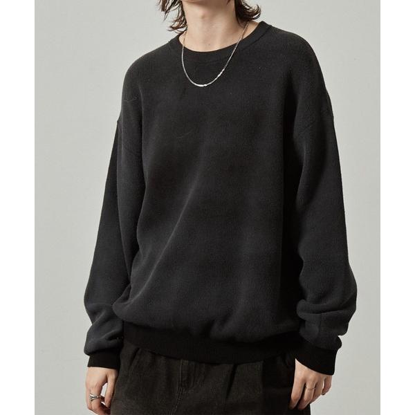 セーター ニット 「Alfred Alex」ヴィンテージ加工ラバースプレーグラデーションプルオーバー...