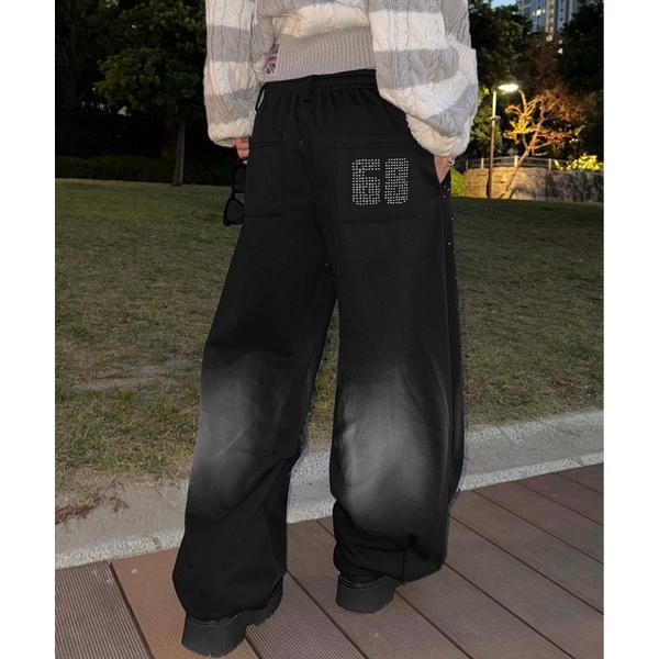 スウェットパンツ ジャージ ナンバリングスタッズスウェットパンツ レディース メンズ