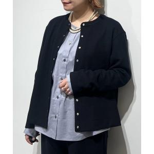 カーディガン ミルドジャージーカーディガン レディース