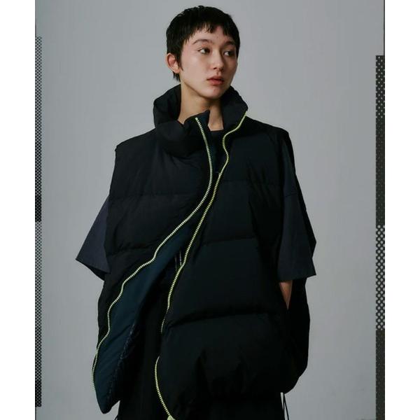 ベスト ジレ 「FACETASM」FLOWING DOWN VEST / ブラック 「JOO-VE-...