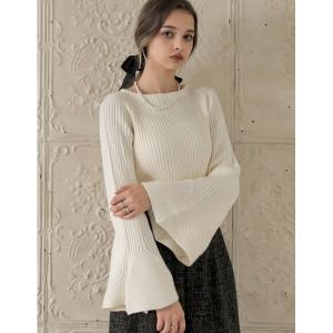 ニット セーター 「MEISM by Re:EDIT」「2025AW PRE ORDER」フィッシュスリーブリブニットトップス レディース