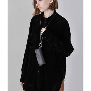 ブラウス シャツ 「LA PEAU DE GEM」velour shirt/ベロアシャツ レディース