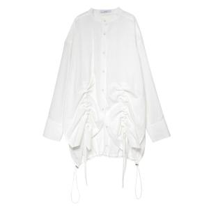 ブラウス シャツ HEM GATHER SH / ヘムギャザーシャツ レディース