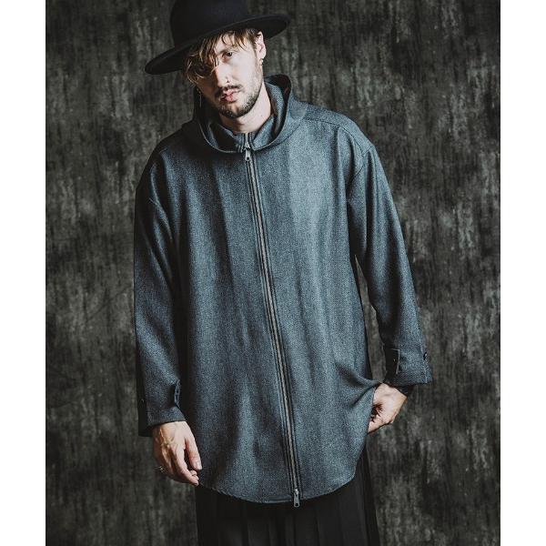 コート ジャケット mj11145- インバーテッドタックフーデッドコート(457006-340C)...