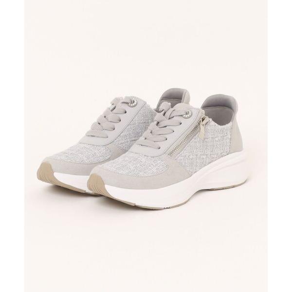 スニーカー 厚底レースアップスニーカー レディース