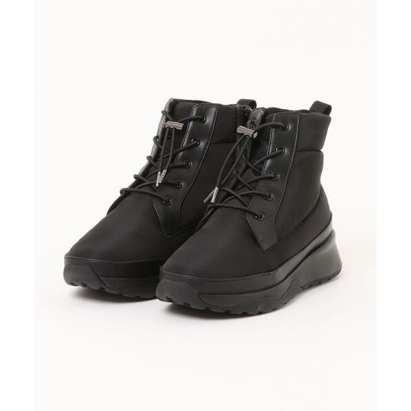 ブーツ オールウェザー対応レースアップショートブーツ レディース