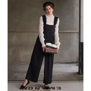 オールインワン 「BONLECILL noir」レースショルダービッグリボンオールインワン/サロペット レディース