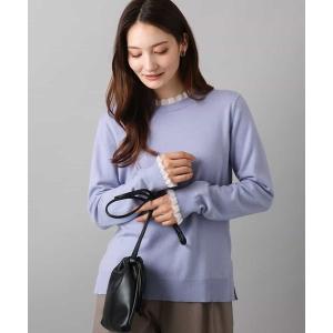 ニット セーター ミニフリルデザインニット/洗える レディース