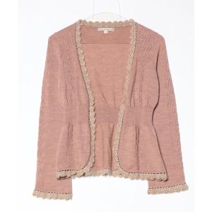 「nanette lepore」 ニットカーディガン M ピンク レディース