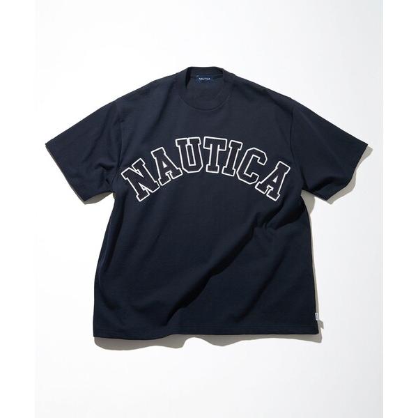 「NAUTICA」 半袖Tシャツ SMALL ネイビー メンズ